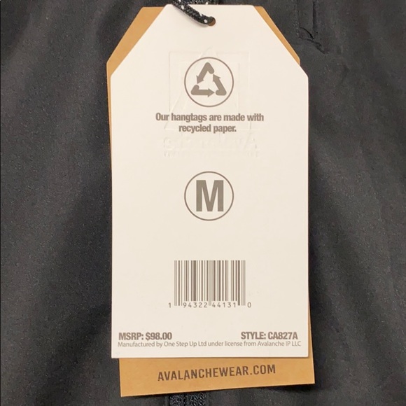 SOLD Black Avalanche Rain/Wind Jacket, M - Picture 10 of 10